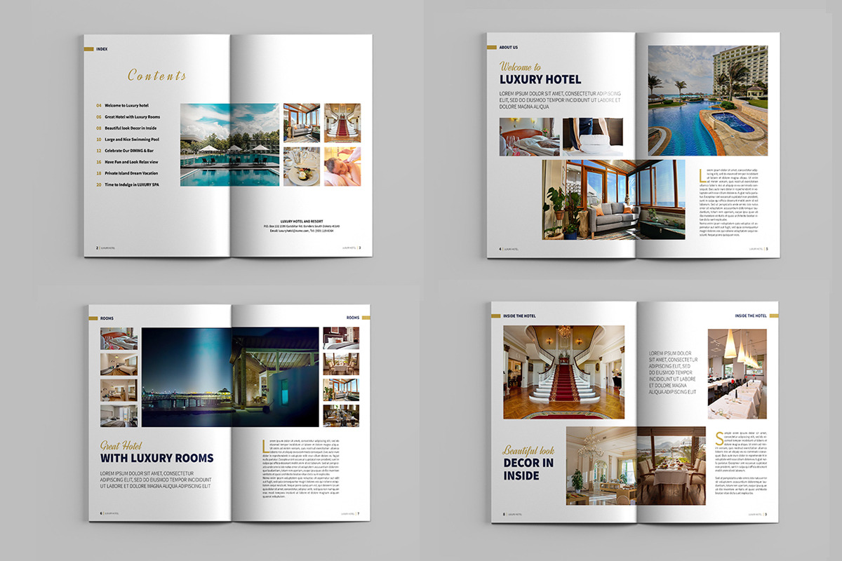 Hotel and Resort Brochure Template, a Brochure Template by xtratimebd (Photo 2 of 4)