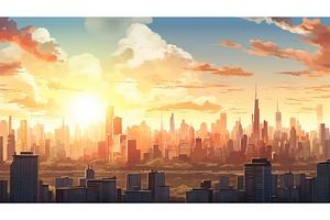 skyline view urban background ai, an Architecture Photo by pikepicture