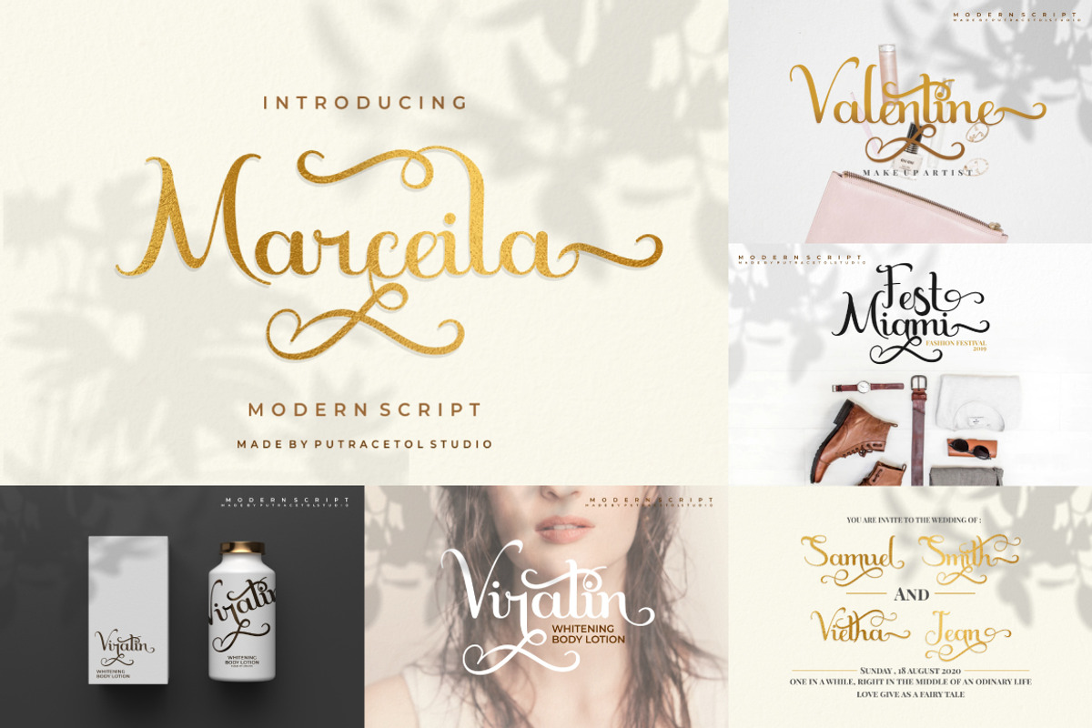 Best Beautiful Script Font Bundle, a Script Font by PutraCetol Studio (Photo 5 of 23)