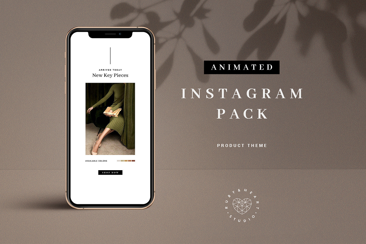 ANIMATED Neutral Instagram Bundle, a Social Media Template by Ruby&Heart Studio (Photo 8 of 31)