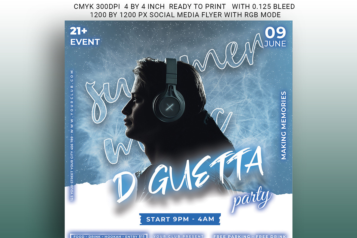 Summer Music Fest flyer, a Flyer Template by kamalrawat_gd (Photo 1 of 2)