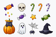 Halloween Clipart Vector (45), a Seasonal Illustration by Iryna Denysova (Thumbnail 3 of 7)