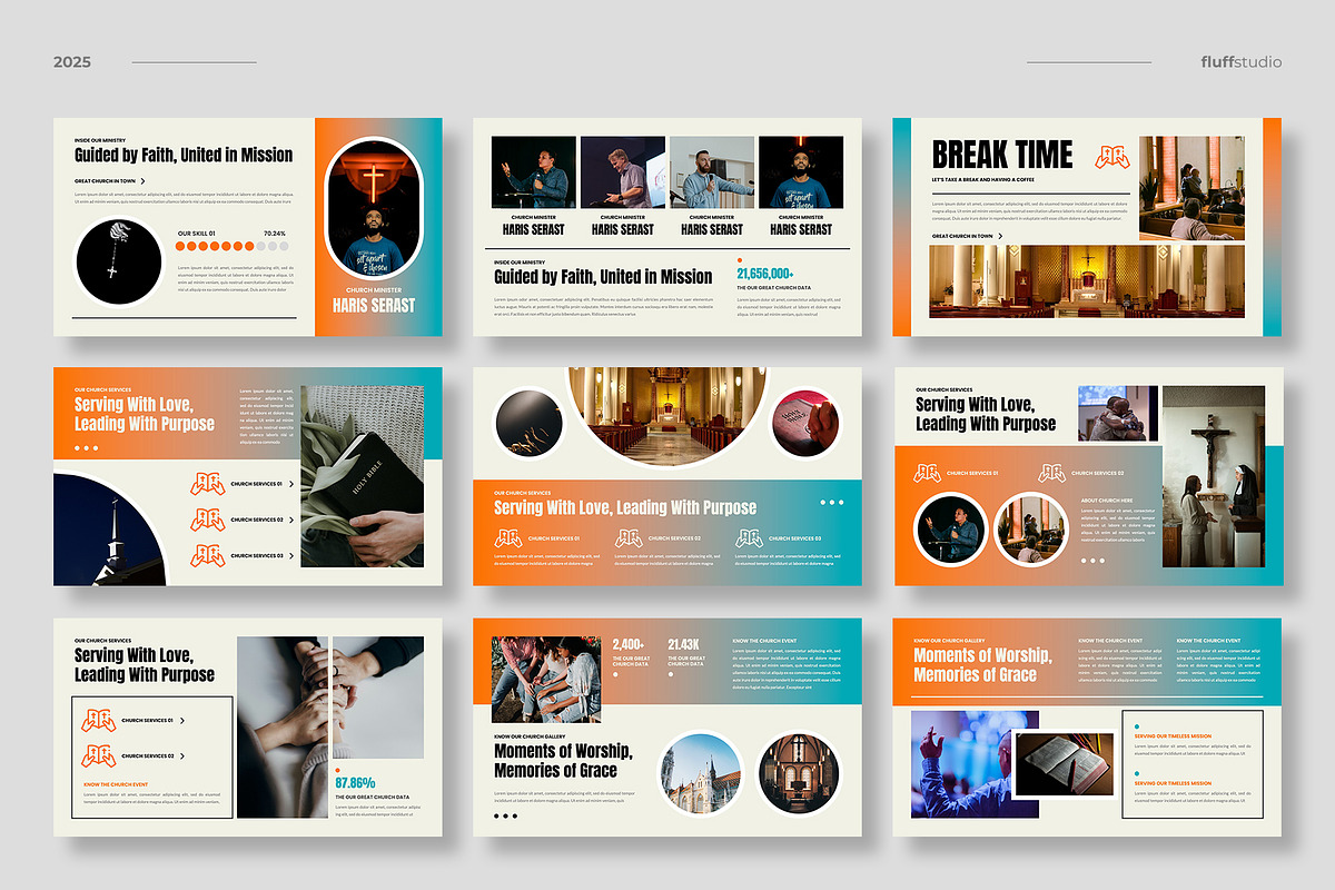 Church Keynote Template, a Presentation Template by fluffstudio (Photo 3 of 4)