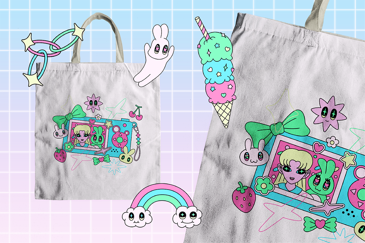 Magical Kawaiicore Illustration Pack, an Object Illustration by The Isian (Photo 8 of 12)