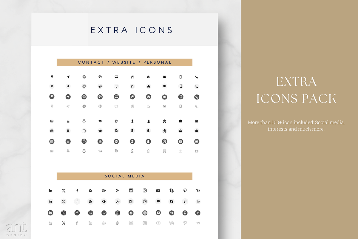 Modern Resume Template - The Helena, a Resume Template by AntDesignStudio (Photo 5 of 9)