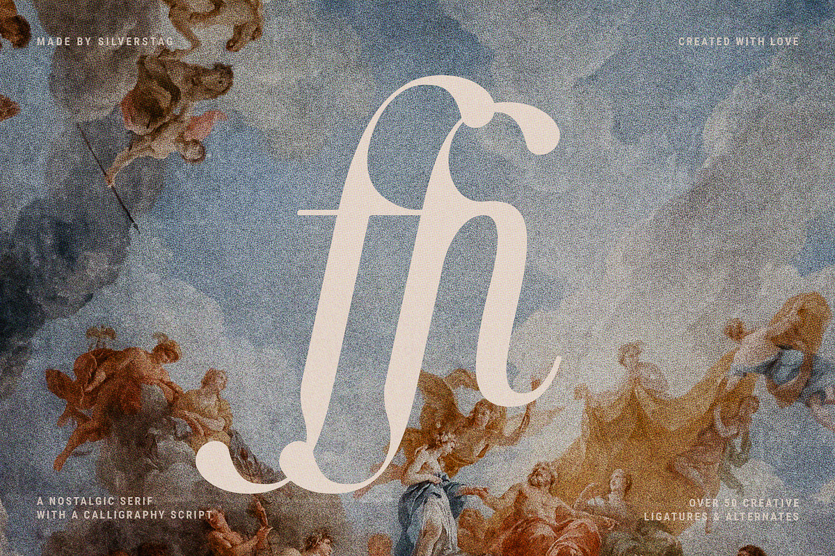 Silver Garden - Nostalgic Font Duo, a Serif Font by SilverStag Type Foundry (Photo 6 of 26)