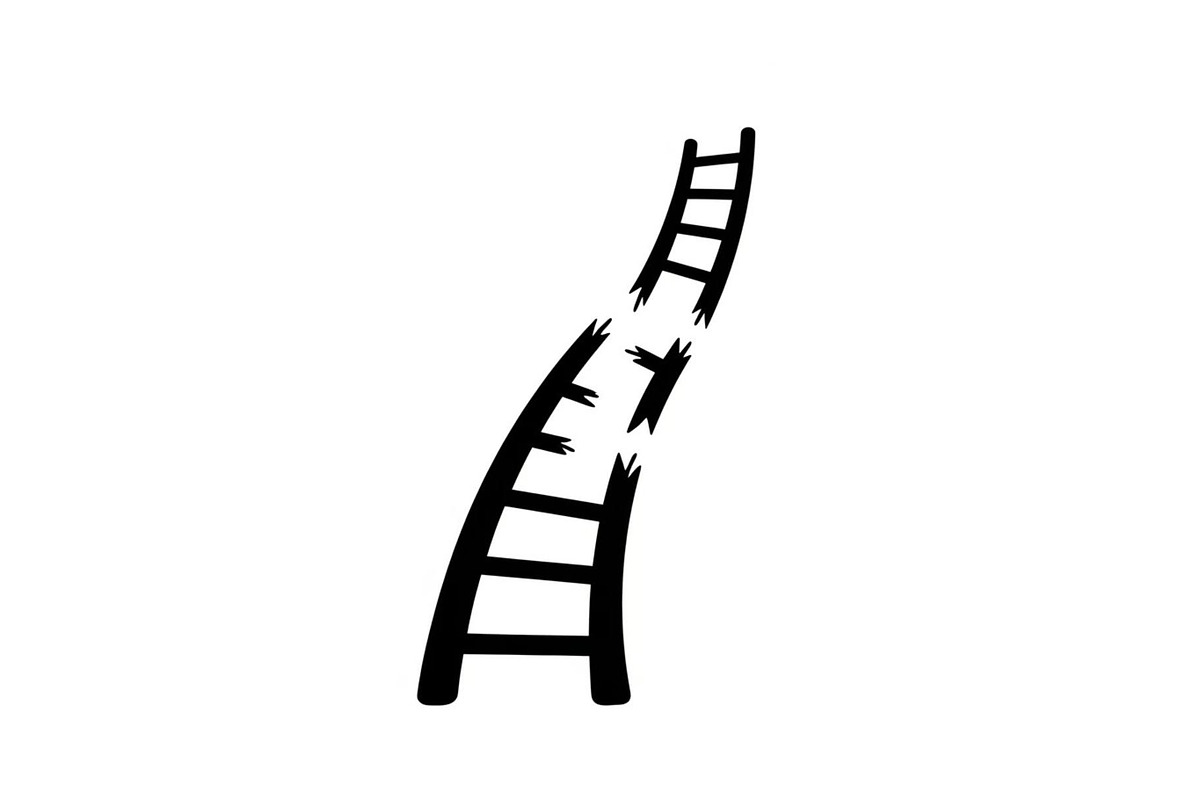 50 Broken Ladder Silhouette Bundle, an Illustration by Designs_River (Photo 5 of 51)