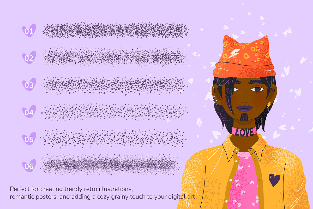 Valentine: 18 Illustrator Brushes, a Brush Add-On by IuliiaSavko (Photo 4 of 11)