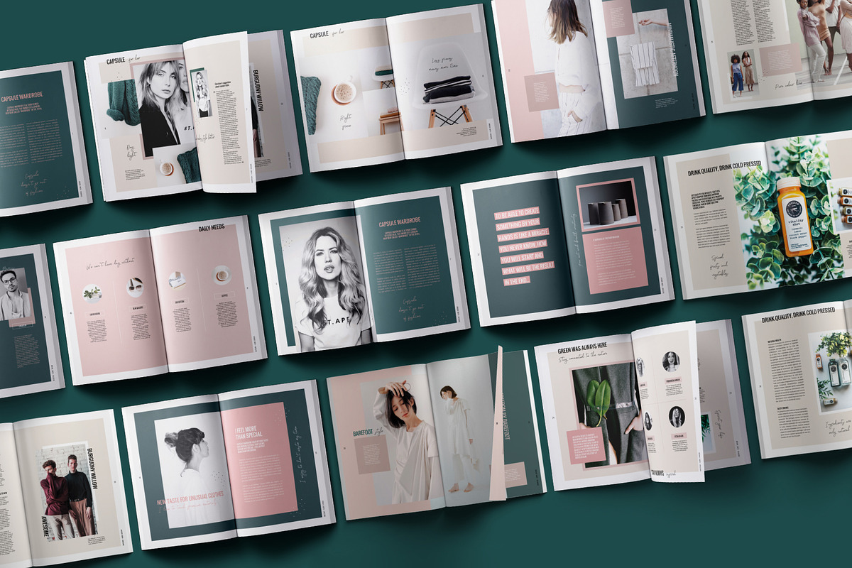 Magazine / CANVA, INDD / Brooke, a Magazine Template by Mirazz (Photo 4 of 17)