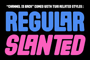 Channel Is Back - Bold Display Font, a Sans Serif Font by Prioritype Co (Thumbnail 2 of 10)
