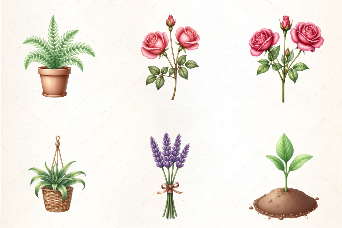 Green Garden Clipart, an Illustration by CrexoraLab (Photo 5 of 5)
