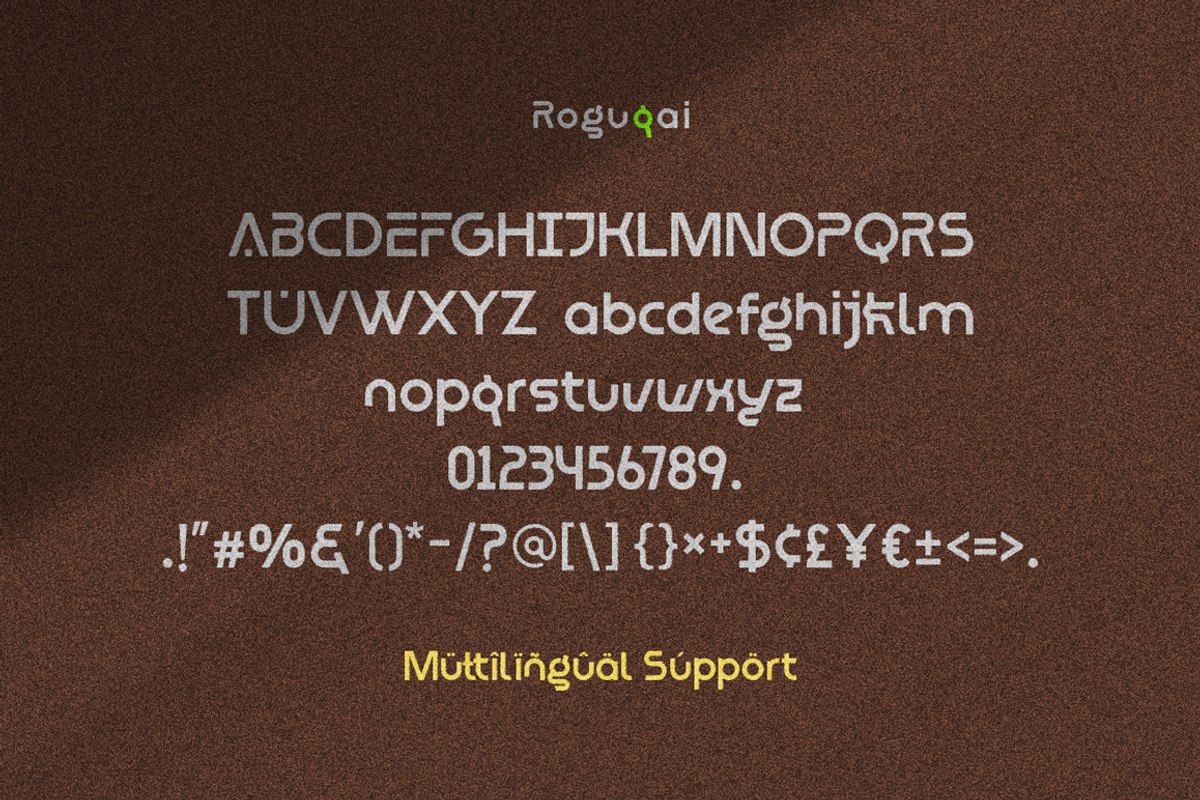 Roguqai Typeface, a Sans Serif Font by Grontype (Photo 9 of 9)