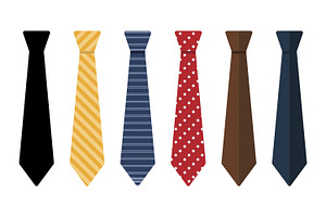 Colorful tie collection, an Object Illustration by Saba Vector