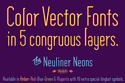 Neuliner Neon Green, a Sans Serif Font by CozyFonts Foundry (Thumbnail 5 of 5)