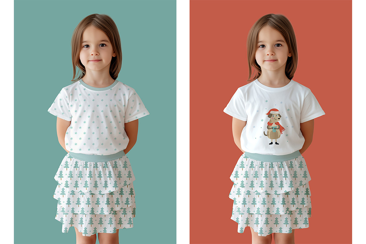 T-Shirt and Skirt Mockup PSD, a Shirt Mockup by Anna Druzhkova (Photo 4 of 5)