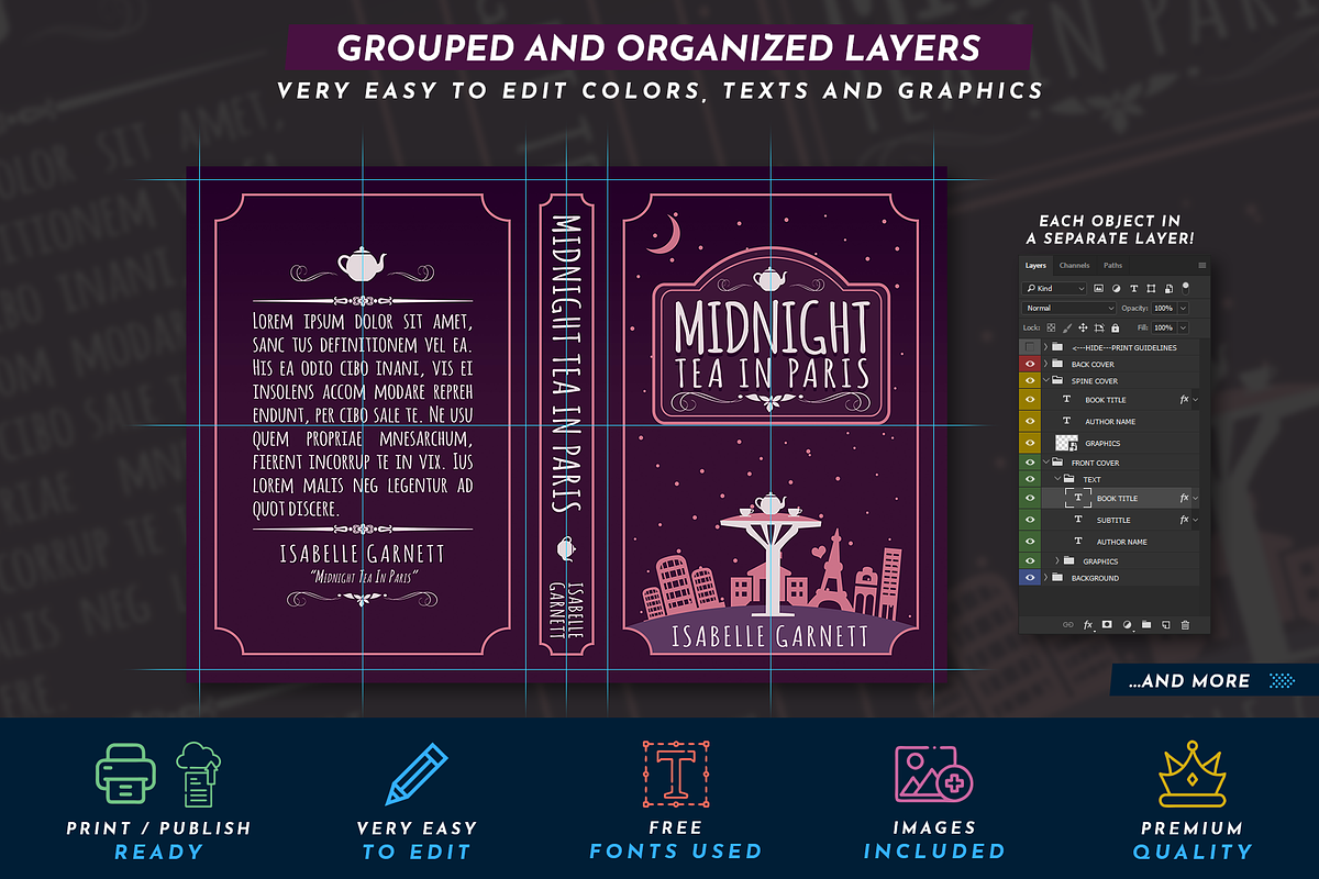 Book Cover Template 55, a Templates & Theme by Digital Goods (Photo 3 of 11)