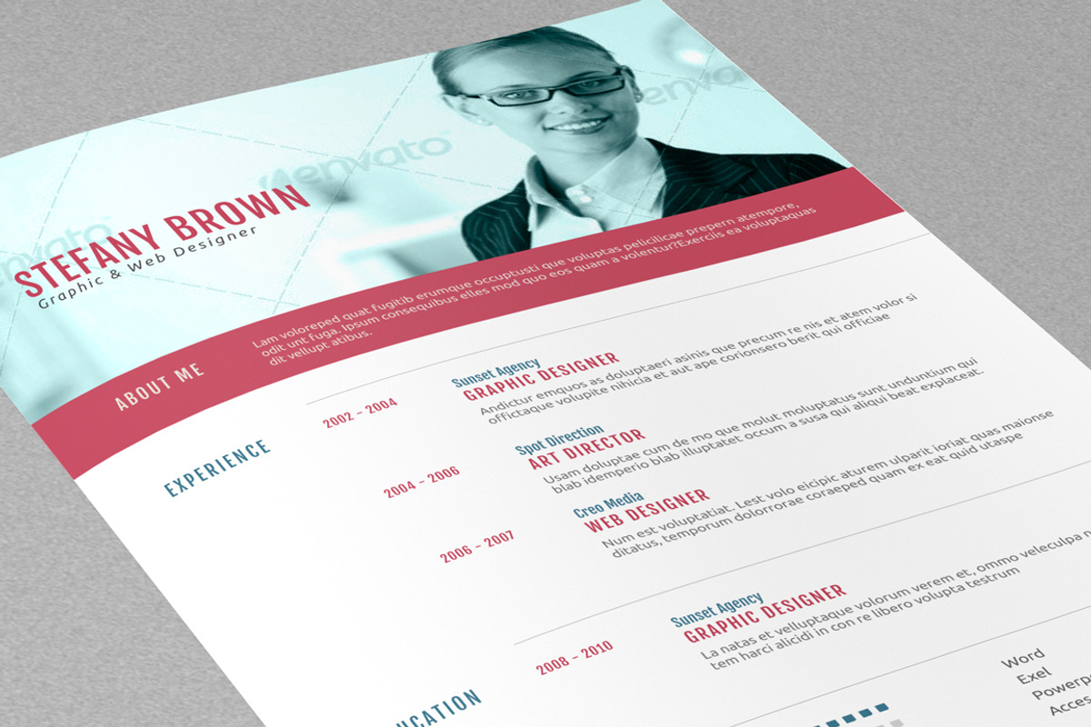 Clean Resume II, a Resume Template by sz81 (Photo 5 of 5)