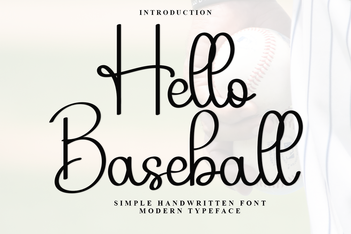 Hello Baseball, a Handwritten Font by InermediaSTUDIO (Photo 1 of 7)