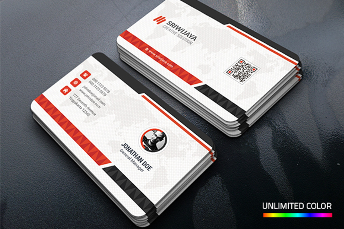 Corporate Business Card, a Business Card Template by InfinityArt (Photo 1 of 2)