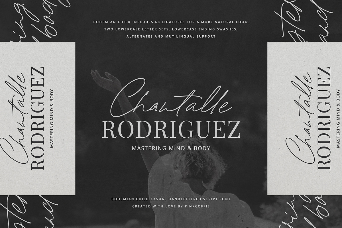 Bohemian Child | Handwritten Script, a Script Font by Pink Coffie (Photo 5 of 36)