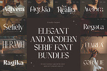 Elegant Modern Serif Font Bundle