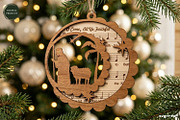 Nativity Sheet Music Ornaments SVG, a Decorative Illustration by svgocean (Thumbnail 3 of 6)