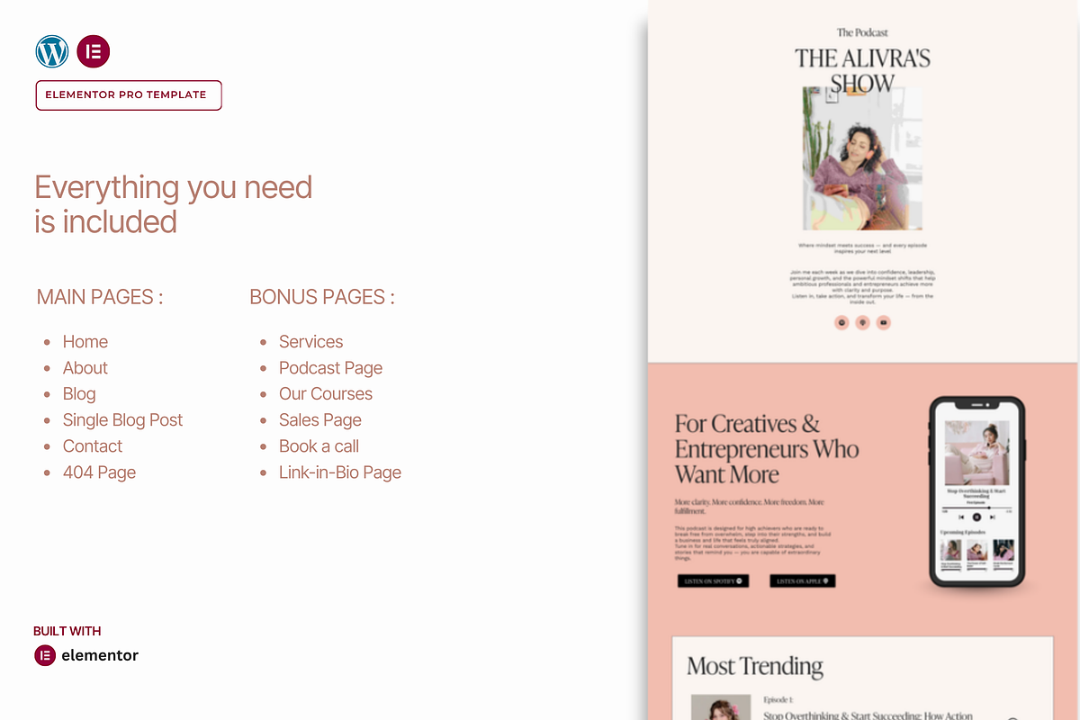 Coach & Wellness WordPress Template, a WordPress Template by Web Template Market (Photo 2 of 9)