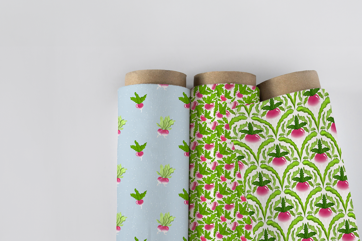 Radish Seamless Pattern Collection, a Pattern Graphic by Little Creative Scribbles (Photo 10 of 10)
