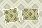 Green Olive Geometric Ethnic pattern, a Pattern Graphic by ThaiByGaew (Thumbnail 3 of 5)