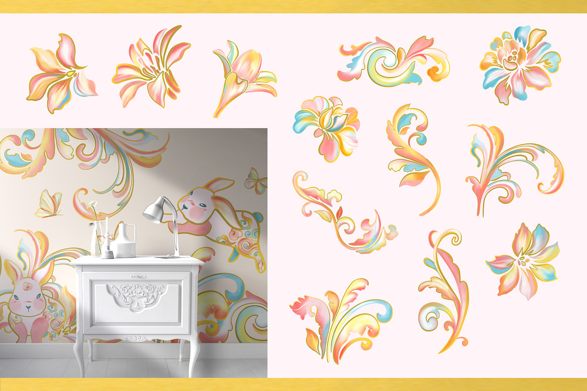 Chinoiserie Rabbit, an Animal Illustration by Rachel Art Studio (Photo 4 of 8)