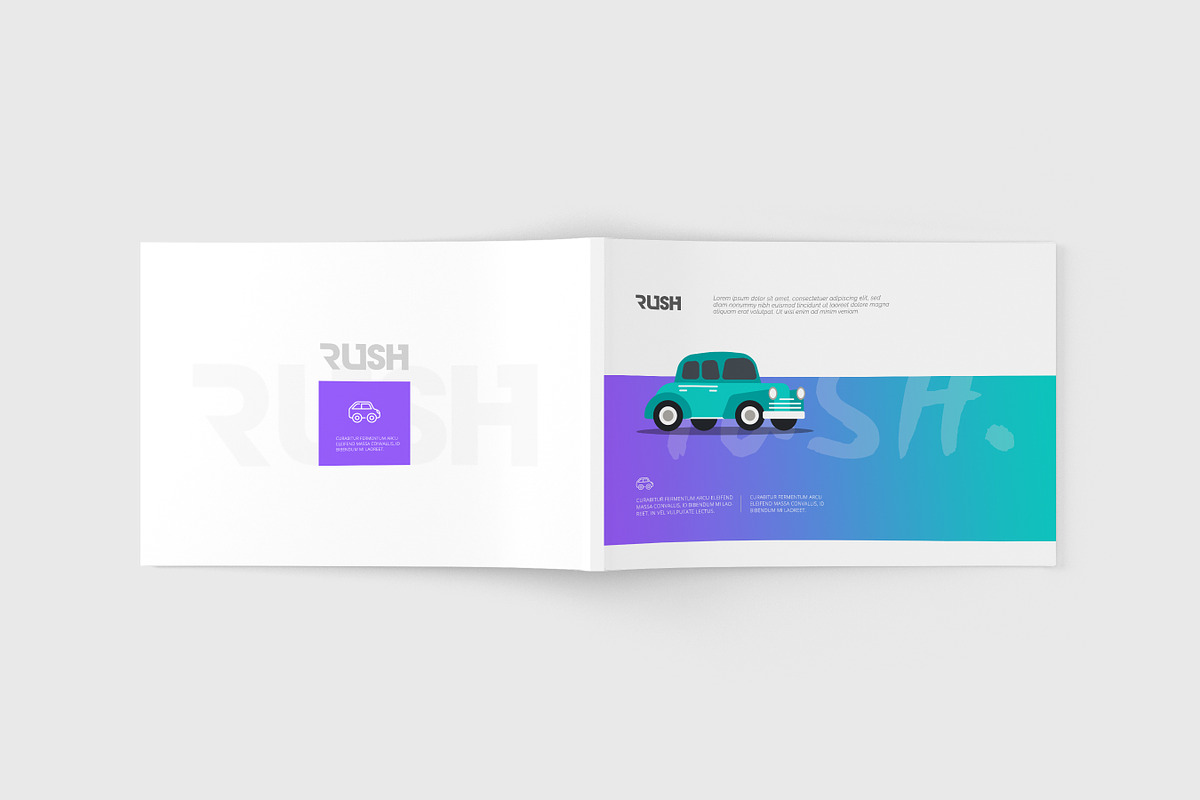 A4 Landscape Magazine Mock-Up, a Books & Magazine Mockup by Toasin Studio