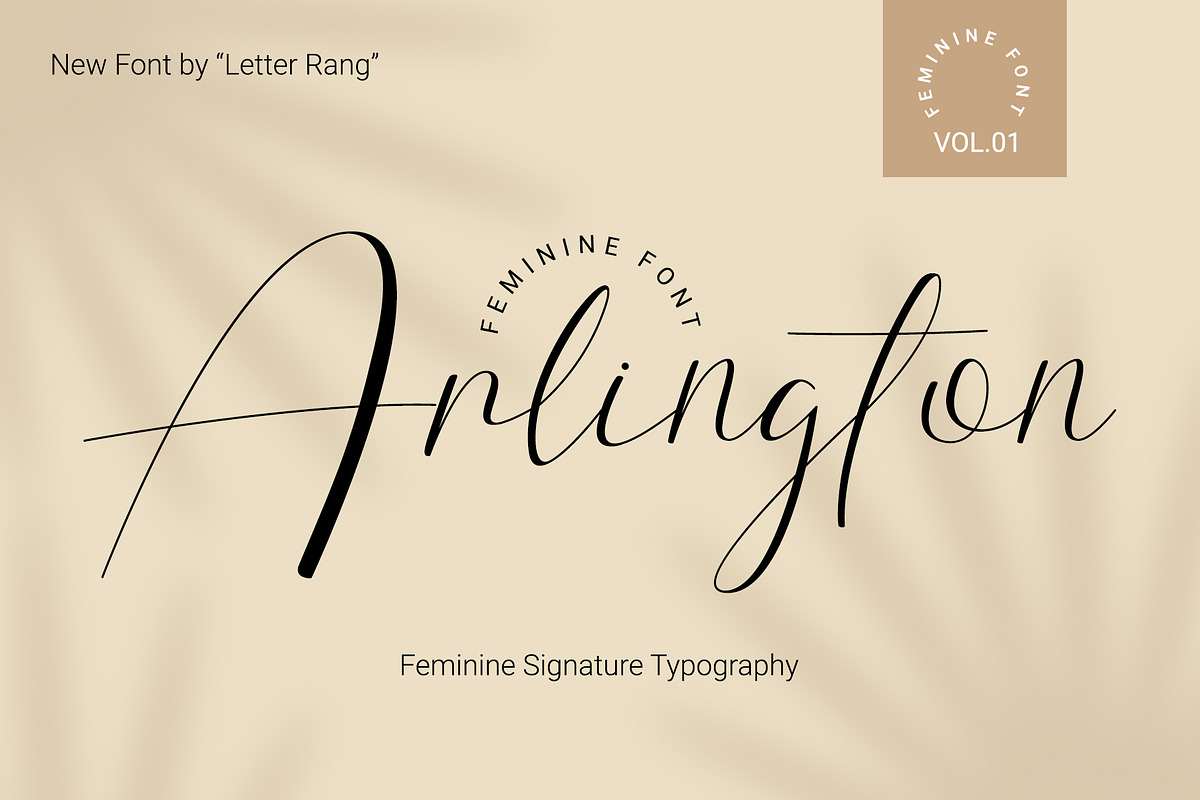 Arlington | Feminine Font, a Script Font by Lightsense (Photo 1 of 12)