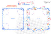 Preppy Coastal Mahjong Clipart, a Decorative Illustration by TheHappyGiftArt (Thumbnail 3 of 12)