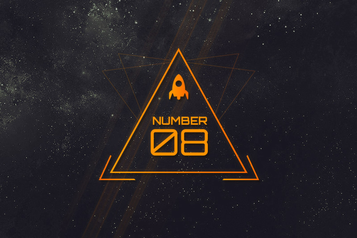 12 Sci-Fi Badges, a Templates & Theme by Tugcu Design Co. (Photo 2 of 5)
