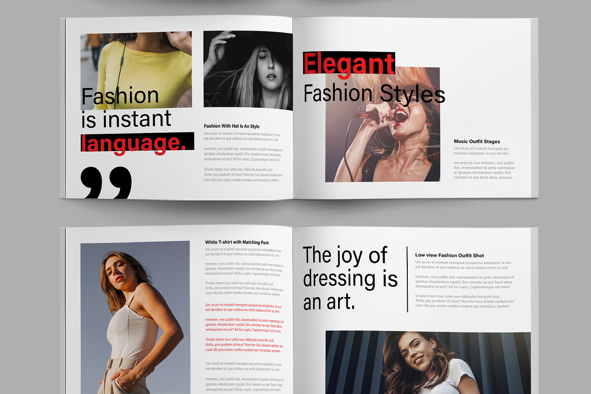 Fashion Outfit Magazine Template, a Magazine Template by ContestDesign (Photo 3 of 5)