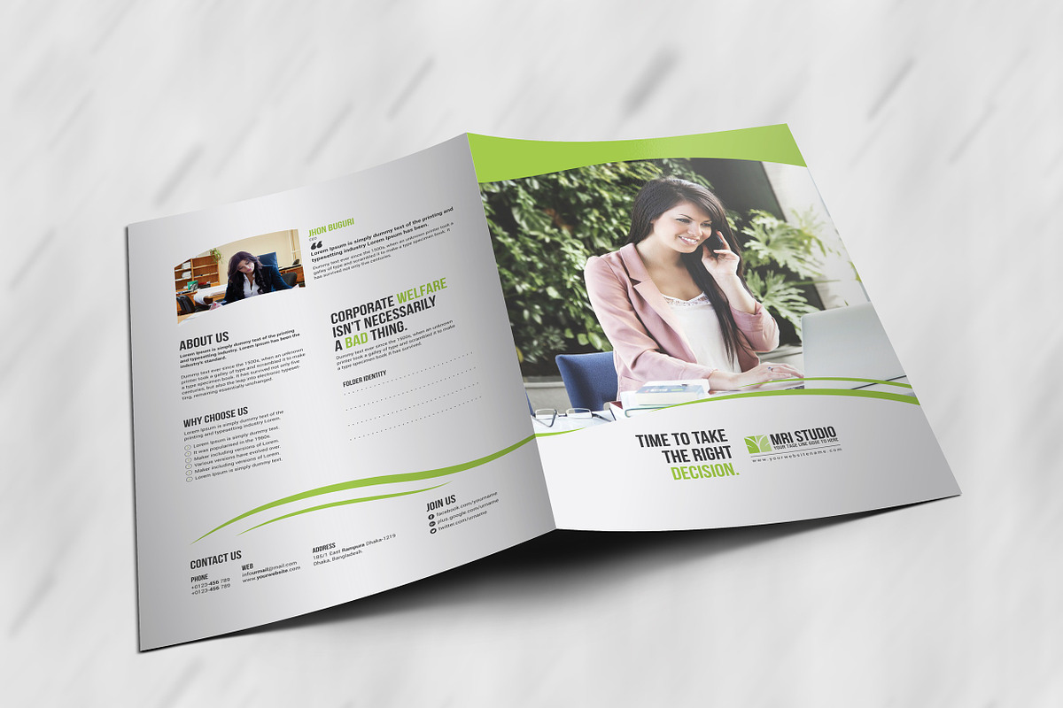 Popular Presentation Folder, a Stationery Template by MRI STUDIO (Photo 9 of 10)