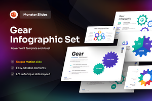 Gear Infographic PowerPoint Template, a Presentation Template by Ink Gallery