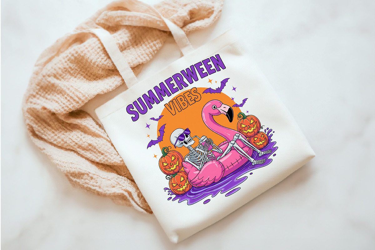 Summerween Vibes PNG, an Illustration by Watercolor design (Photo 3 of 3)