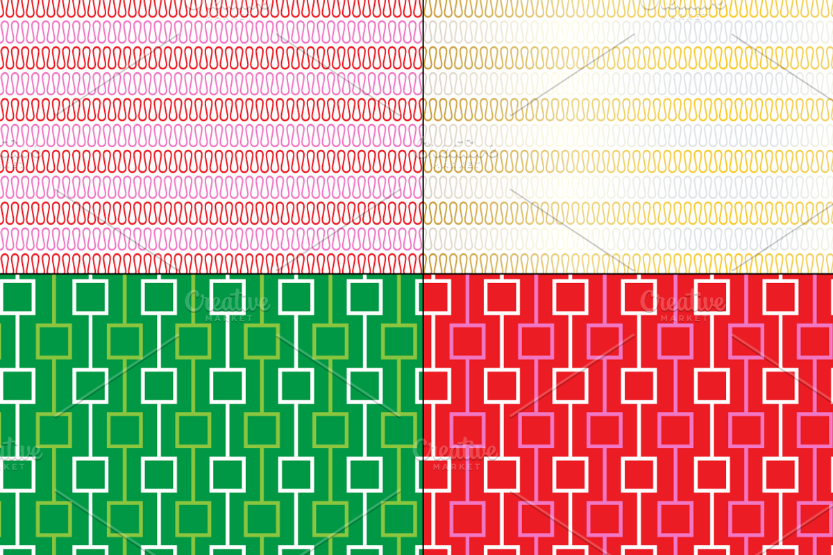 Mod Seamless Christmas Patterns preview 8