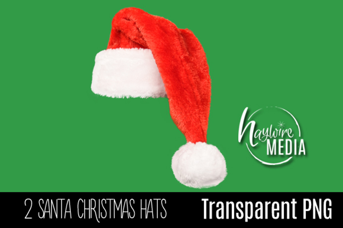 Digital PNG Christmas Santa Hat, a Layer Style Add-On by HaywireMedia ...
