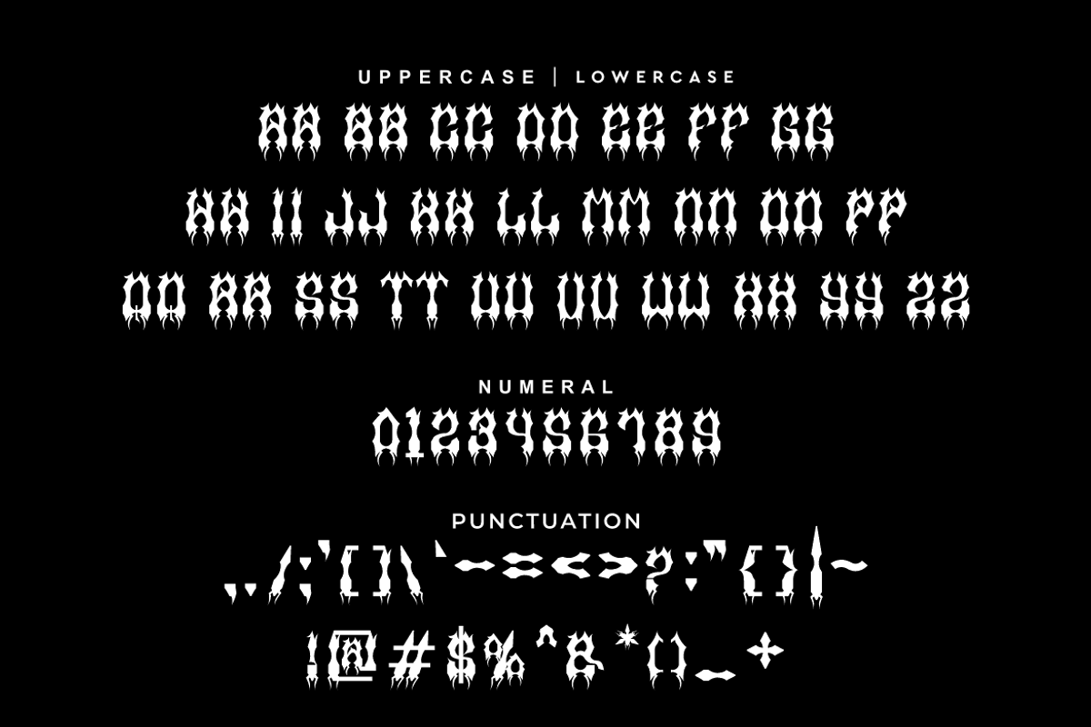 Jasel Ghoshic - Blackletter Font, a Blackletter Font by QR Design Studio (Photo 6 of 8)