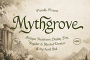 Mythgrove Medieval Display Font, a Serif Font by Letterhend Studio (Thumbnail 1 of 9)