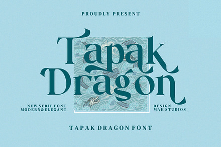 Tapak Dragon Serif Fonts, a Serif Font by mahstudios