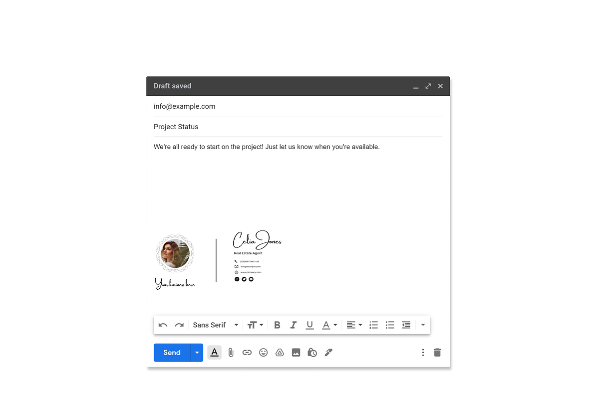 Business Email Signature, an Email Template by Zqdo (Photo 2 of 5)