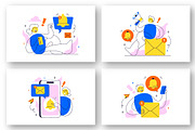 10 Notification System Illustration, a Technology Illustration by denayunebgt (Thumbnail 3 of 4)
