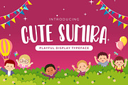 Cute Sumira – Sweet Font, a Handwritten Font by socutefont (Thumbnail 1 of 10)