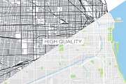 5 maps of USA cities, a Decorative Illustration by MaximGertsen (Thumbnail 7 of 9)