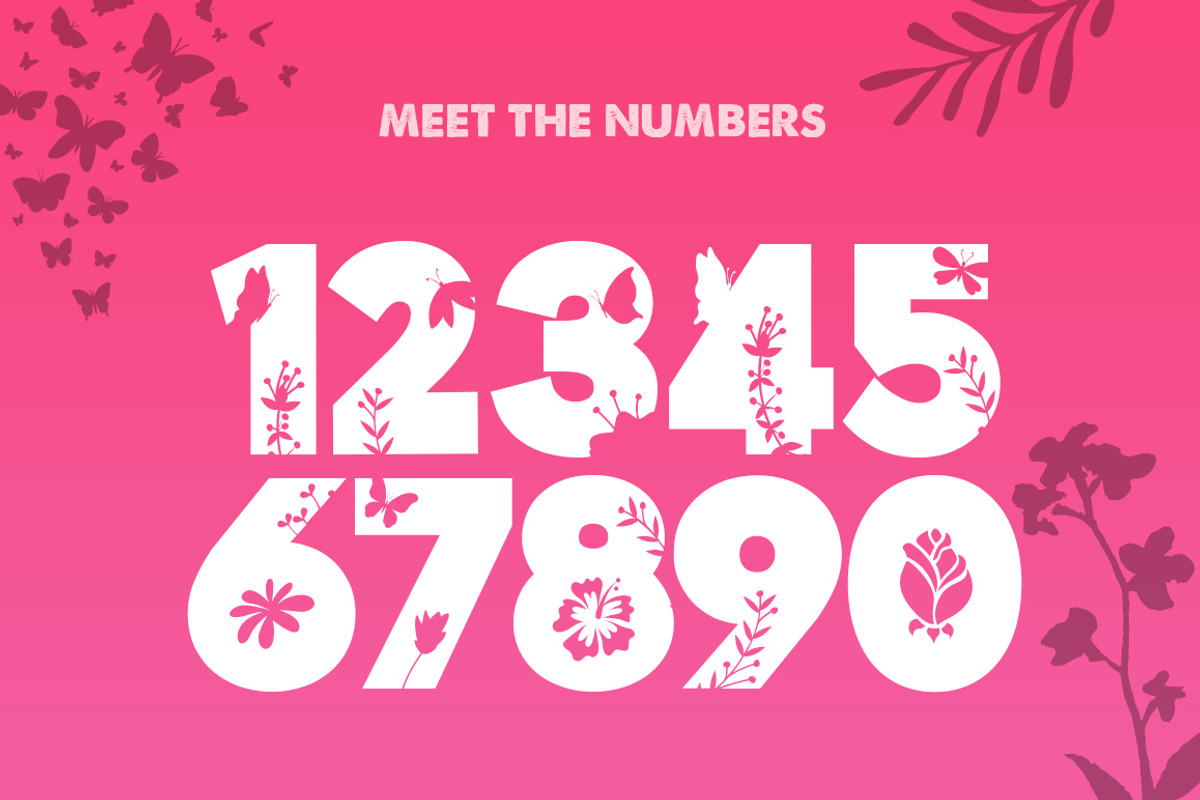 The Floral Font preview 3