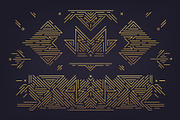 Art Deco Geometric Design Elements, a Pattern Graphic by Marylia (Thumbnail 6 of 13)