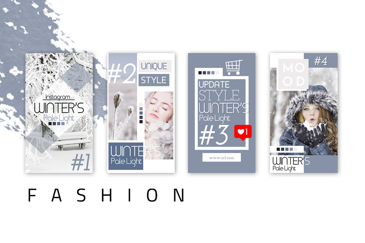 PSD- Winter Fashion, a Social Media Template by dePanda (Photo 2 of 6)